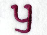 Casual Serif Lower Case Letter y (3 Inch)
