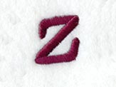 Casual Serif Lower Case Letter z (3 Inch)