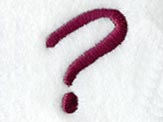 Casual Serif Question Mark (3 Inch)