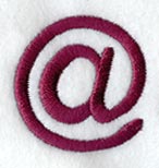 Casual Serif At Sign (3 Inch)