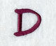 Casual Serif Letter D (3 Inch)