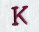 Casual Serif Letter K (3 Inch)