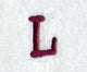 Casual Serif Letter L (3 Inch)