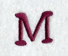 Casual Serif Letter M (3 Inch)
