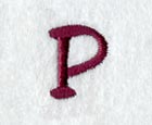 Casual Serif Letter P (3 Inch)