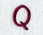 Casual Serif Letter Q (3 Inch)
