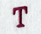 Casual Serif Letter T (3 Inch)