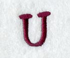 Casual Serif Letter U (3 Inch)