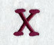 Casual Serif Letter X (3 Inch)