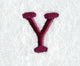 Casual Serif Letter Y (3 Inch)