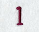 Casual Serif Number 1 (3 Inch)