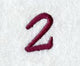 Casual Serif Number 2 (3 Inch)