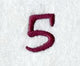Casual Serif Number 5 (3 Inch)