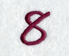 Casual Serif Number 8 (3 Inch)