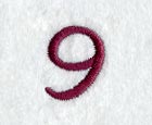 Casual Serif Number 9 (3 Inch)