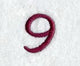 Casual Serif Number 9 (3 Inch)