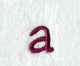 Casual Serif Lower Case Letter a (3 Inch)