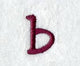Casual Serif Lower Case Letter b (3 Inch)