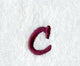Casual Serif Lower Case Letter c (3 Inch)