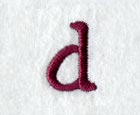 Casual Serif Lower Case Letter d (3 Inch)