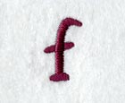 Casual Serif Lower Case Letter f (3 Inch)