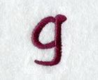 Casual Serif Lower Case Letter g (3 Inch)