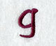 Casual Serif Lower Case Letter g (3 Inch)