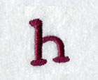 Casual Serif Lower Case Letter h (3 Inch)