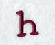 Casual Serif Lower Case Letter h (3 Inch)