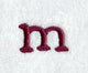 Casual Serif Lower Case Letter m (3 Inch)