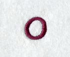 Casual Serif Lower Case Letter o (3 Inch)
