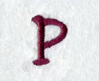 Casual Serif Lower Case Letter p (3 Inch)