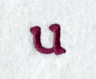 Casual Serif Lower Case Letter u (3 Inch)