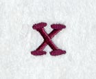 Casual Serif Lower Case Letter x (3 Inch)