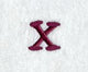 Casual Serif Lower Case Letter x (3 Inch)