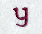 Casual Serif Lower Case Letter y (3 Inch)