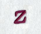 Casual Serif Lower Case Letter z (3 Inch)