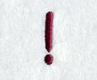 Casual Serif Exclamation Point (3 Inch)