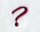 Casual Serif Question Mark (3 Inch)