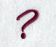 Casual Serif Question Mark (3 Inch)