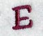 Casual Serif Letter E (3 Inch)
