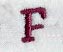 Casual Serif Letter F (3 Inch)