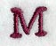 Casual Serif Letter M (3 Inch)