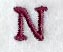 Casual Serif Letter N (3 Inch)