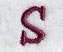Casual Serif Letter S (3 Inch)