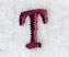 Casual Serif Letter T (3 Inch)