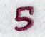 Casual Serif Number 5 (3 Inch)