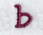 Casual Serif Lower Case Letter b (3 Inch)