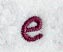 Casual Serif Lower Case Letter e (3 Inch)