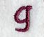 Casual Serif Lower Case Letter g (3 Inch)